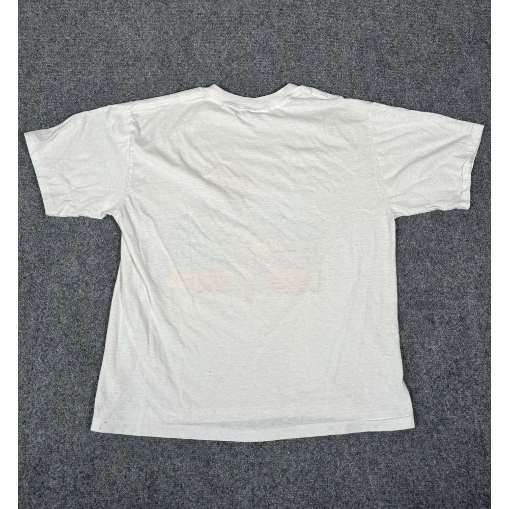 Vintage 80s Coors‎ Beer T Shirt Small Buffalo USA The Party's Over Graphic Rare